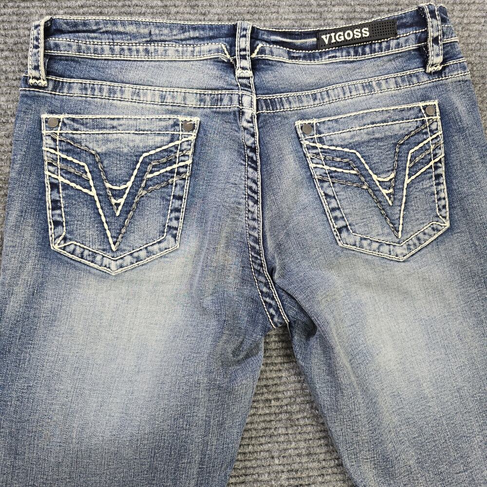 Vigoss Slim Boot Jeans Womens S8 L32 or 32x32 Blue Heritage Fit Stretch Denim - Picture 6 of 9